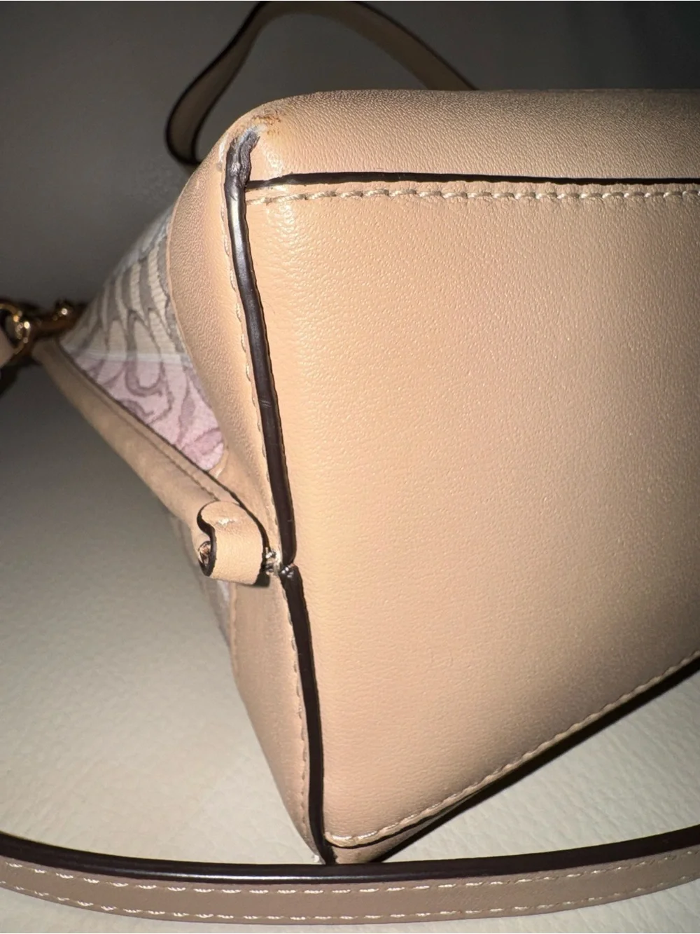 COACH Heritage Stripe Signature Horse & Carriage Satchel